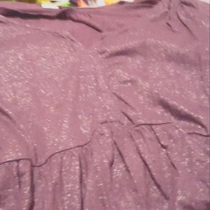 Route 66 3X purple sparkly top